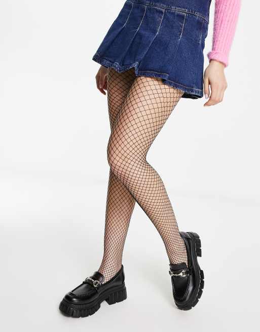 Monki fishnet tights in black