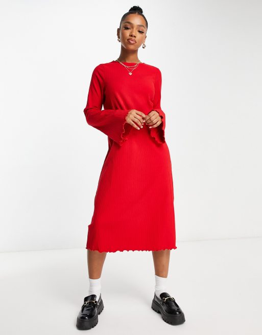 Midi dress 2024 with sleeve