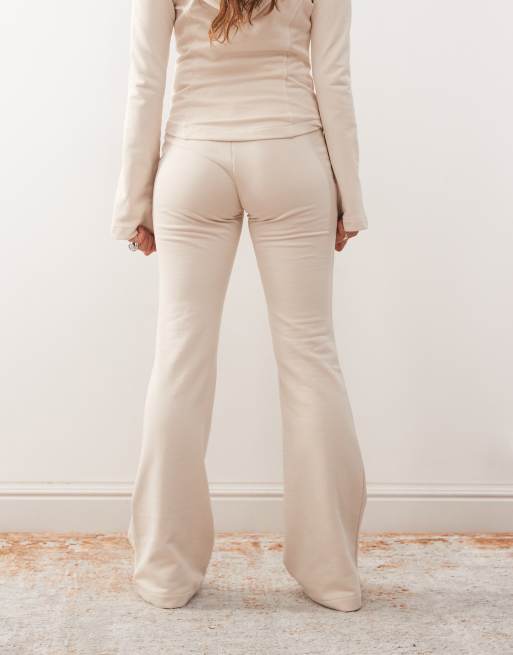 Monki flared trackies in beige (part of a set), 5 of 5