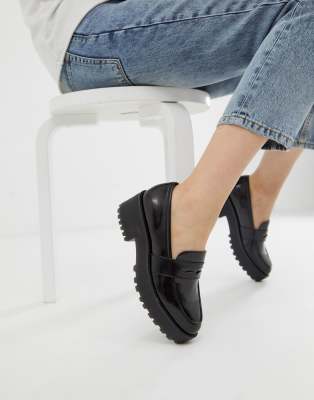 monki flatform loafer in black | ASOS