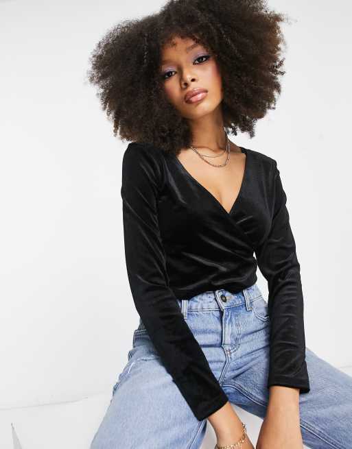 Overslag top online zwart