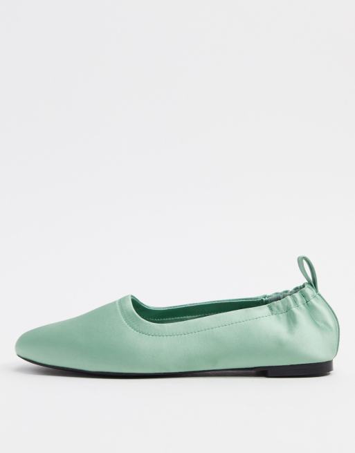 Green discount ballerina pumps