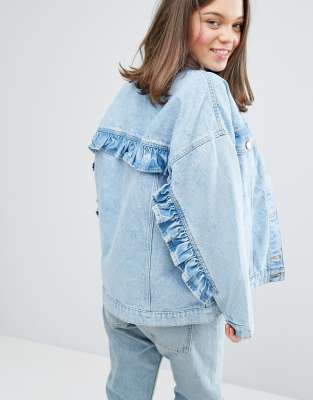 denim jacket frill