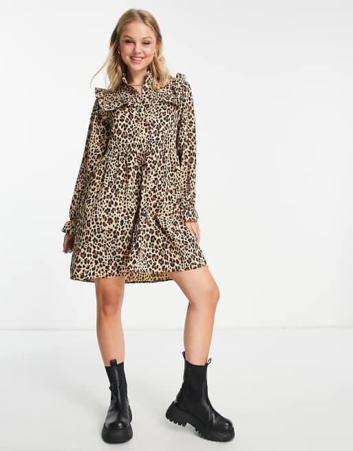 Monki best sale leopard dress