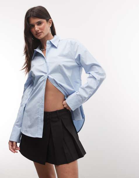 Monki - Geplooide mini skort met overslag in zwart - view 1