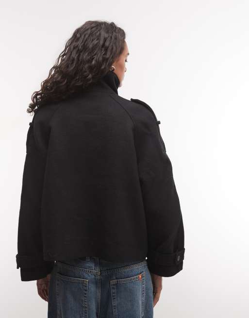 Monki giacca con collo a imbuto nera, 4 di 4