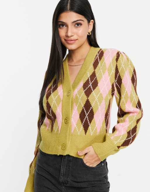 Monki - Gilet à carreaux - Multicolore