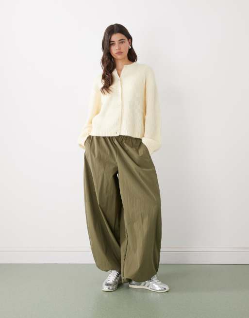 Monki - Gilet boutonné en maille - Citron, 2 de 4