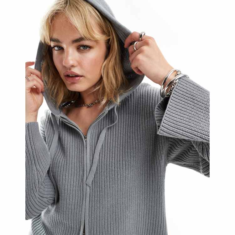 Gilet Avec Capuche Et Fermeture éclair Fouganza - Taille 14 Ans Gris - Occasion Très Bon état