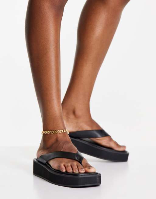 Monki platform 2025 flip flops