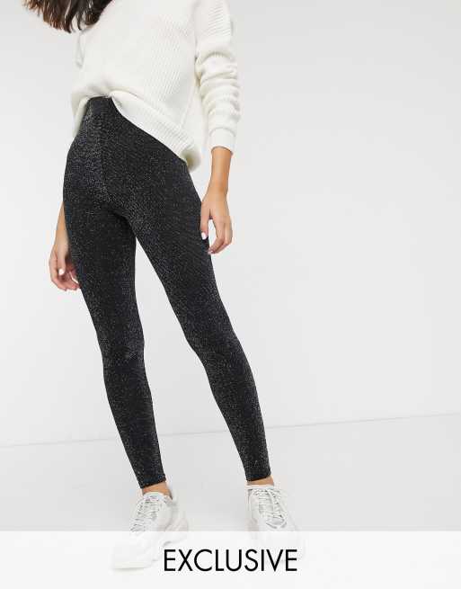 SPARKLY LEGGINGS - Black