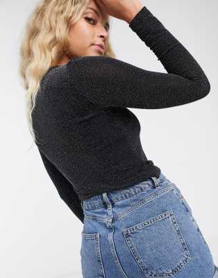 asos glitter top