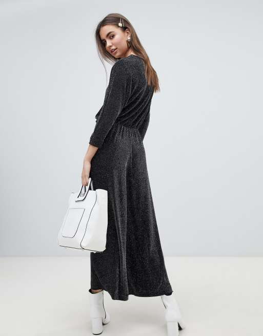 Monki store glitter jumpsuit