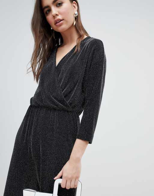 Monki store glitter jumpsuit