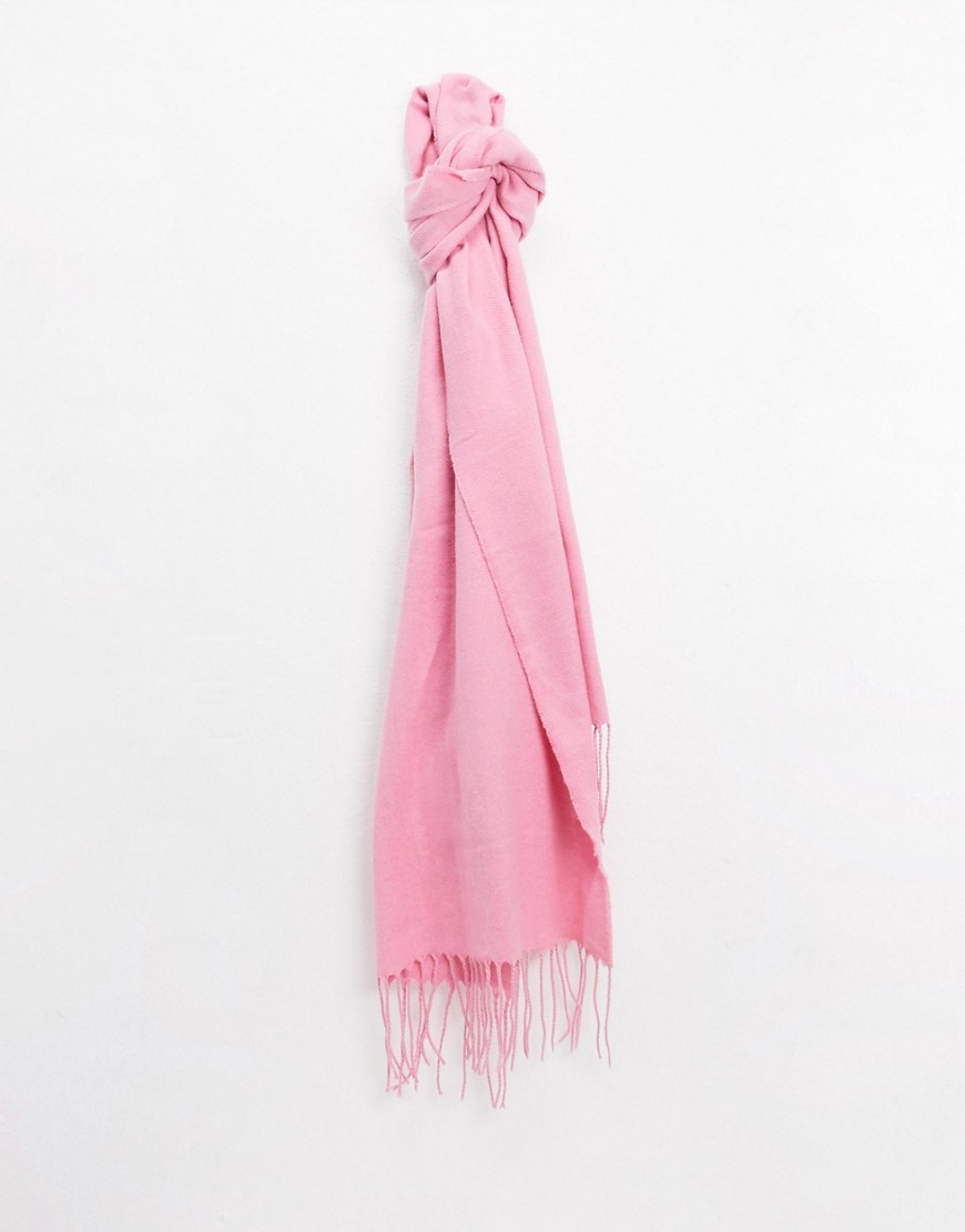 Monki - Greta - Pink tørklæde i genbrugt polyester