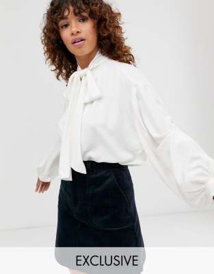 asos white blouse