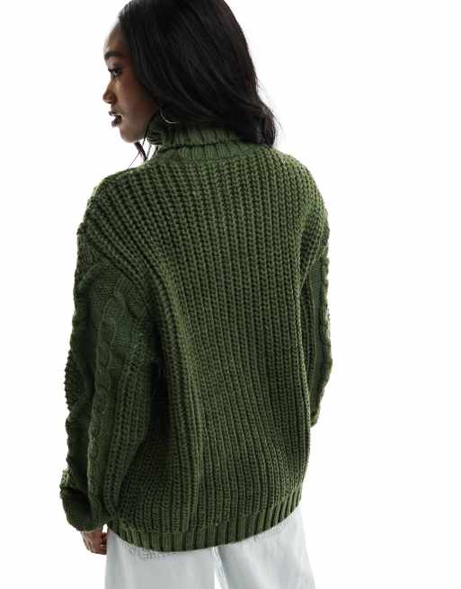 Heavy cable deals knit cardigan