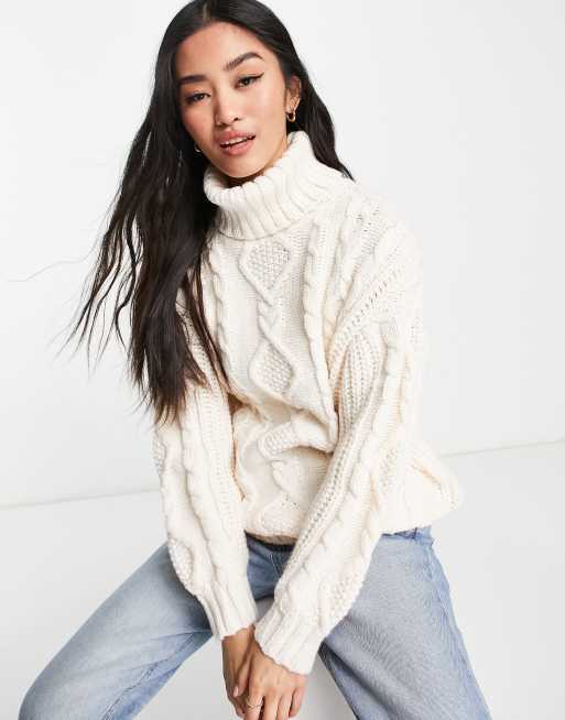 Asos cable 2024 knit jumper