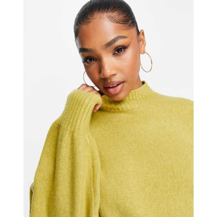 Chunky mustard cheap jumper