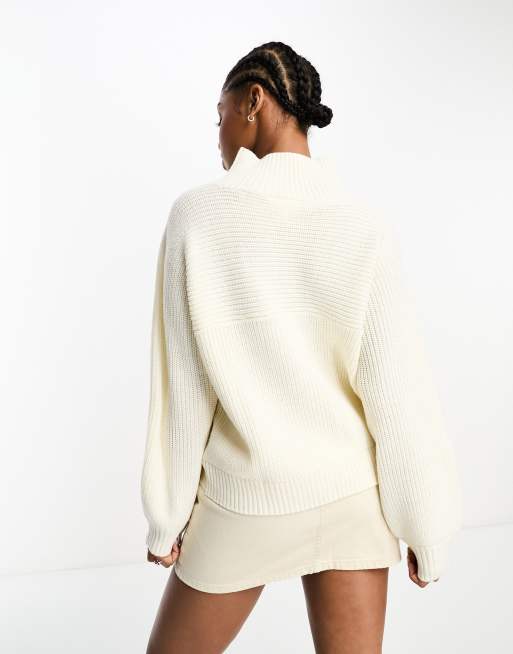 Monki white jumper hotsell