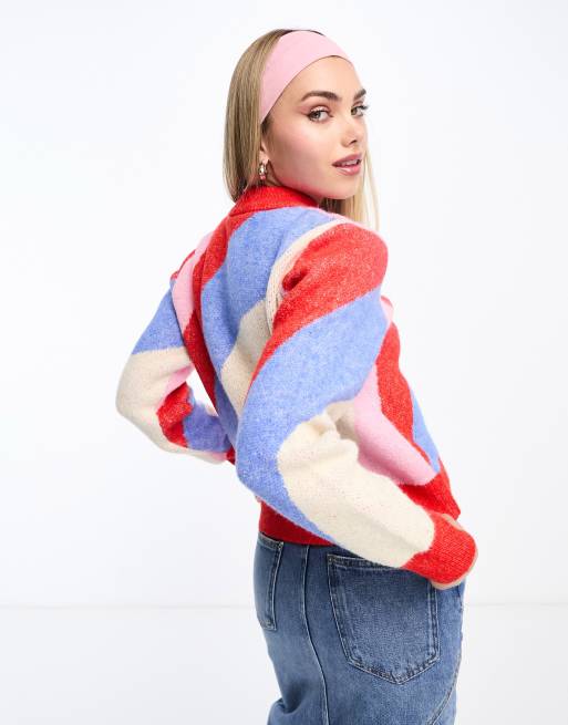 Monki clearance rainbow jumper