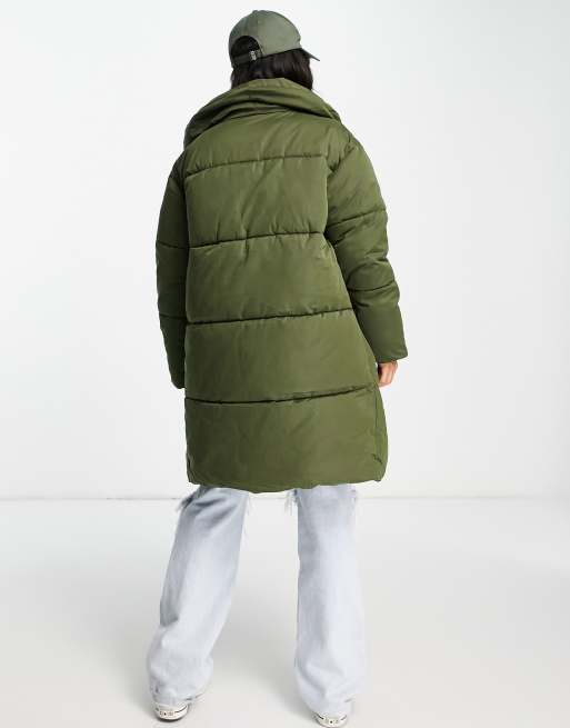 Monki high neck store puffer coat