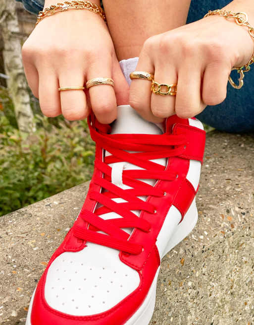 Red High Top Sneakers 