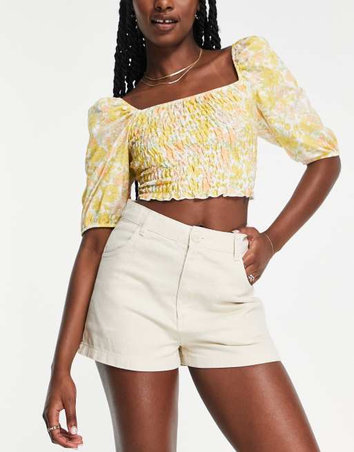 Gold high waisted store shorts