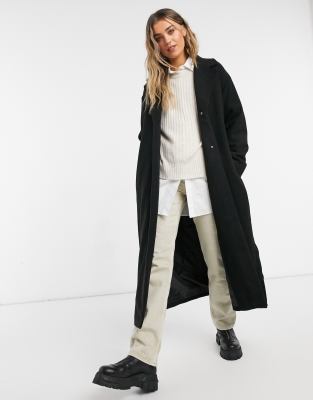 monki long belted coat