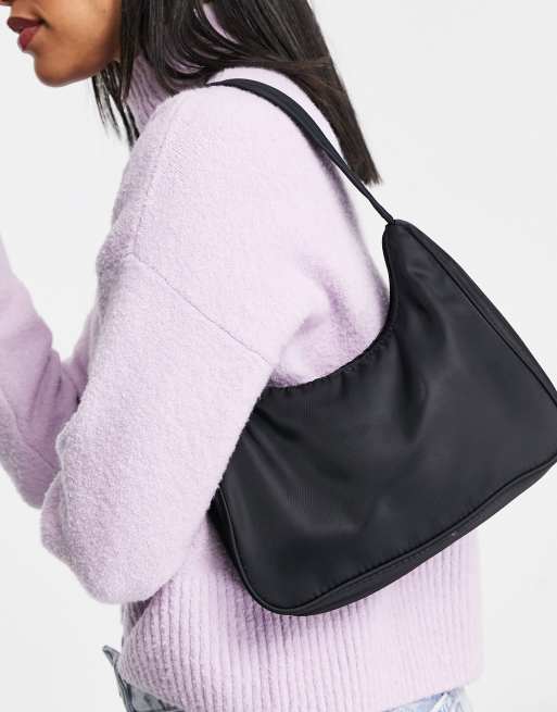 Monki black shoulder bag new arrivals