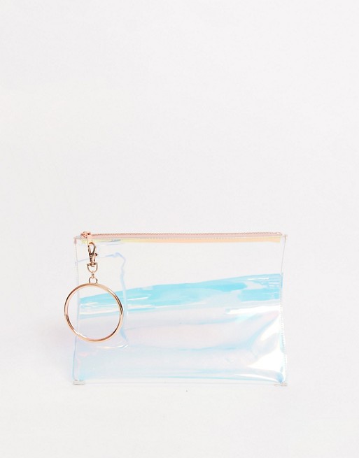 Monki holographic purse