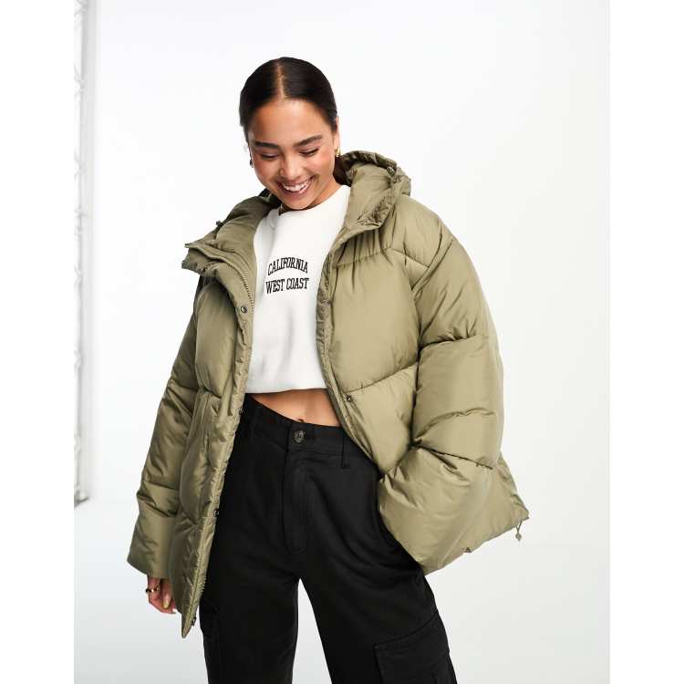 Khaki puffa best sale