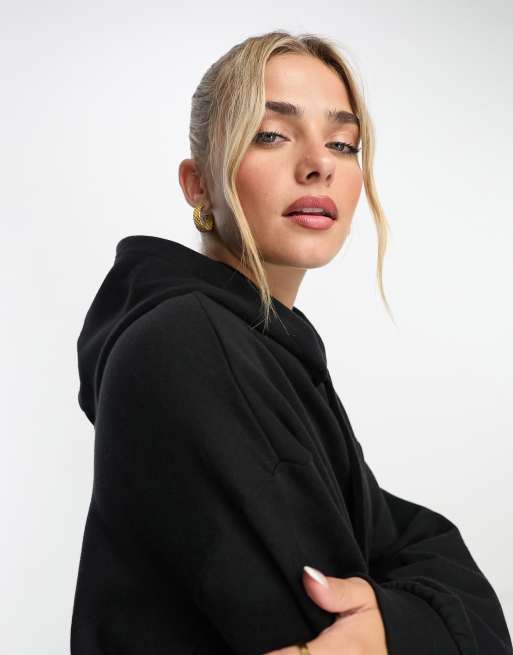 Monki black hoodie sale