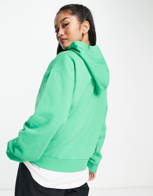 Monki hoodie in bright green