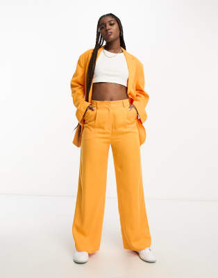 Monki - Hose in Orange mit weitem Bein, Kombiteil