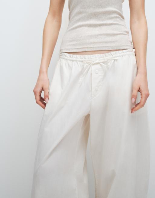 Monki – Hose in Weiß mit Ballonschnitt, 2 von 11