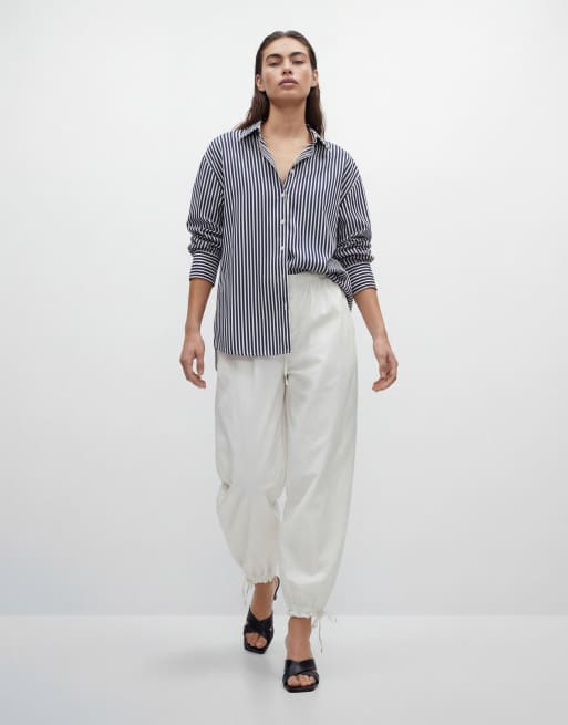 Monki – Hose in Weiß mit Ballonschnitt, 9 von 11