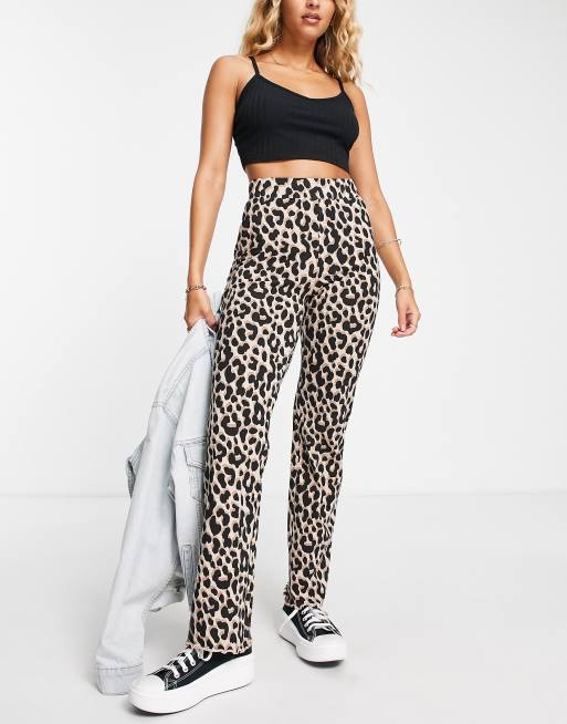 Monki – Hose mit braunem Leopardenmuster, 2 von 4