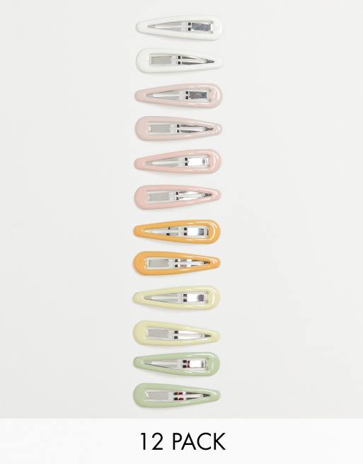 Monki - Isa - Set van 12 haarspeldjes in multi