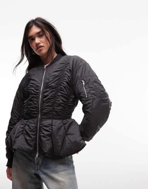 Monki jacka med rynkade detaljer - view 1