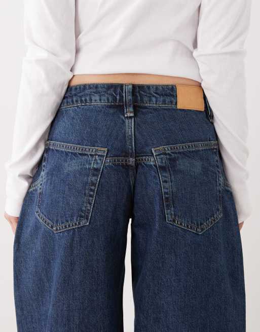 Monki - Jean ample - Bleu moyen délavé, 5 de 5