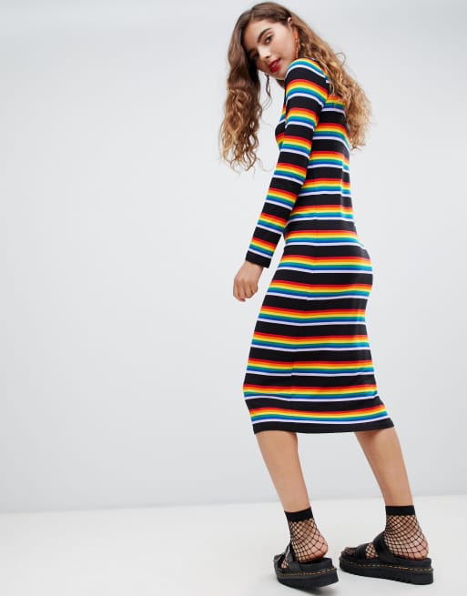 Monki 2025 rainbow dress