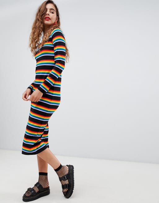 Monki 2025 rainbow dress