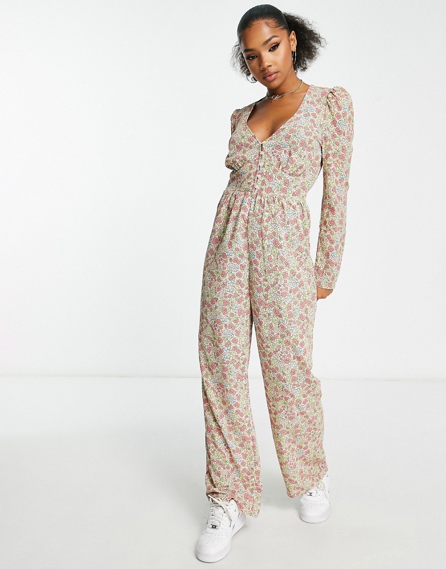 Monki With Long Sleeves In All Over Print | ModeSens