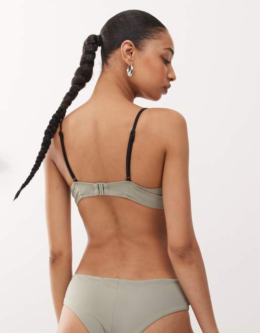 Monki – Kakifärgad bikini