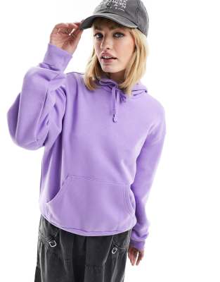 Monki - Kapuzenpullover in dunklem Flieder-Lila