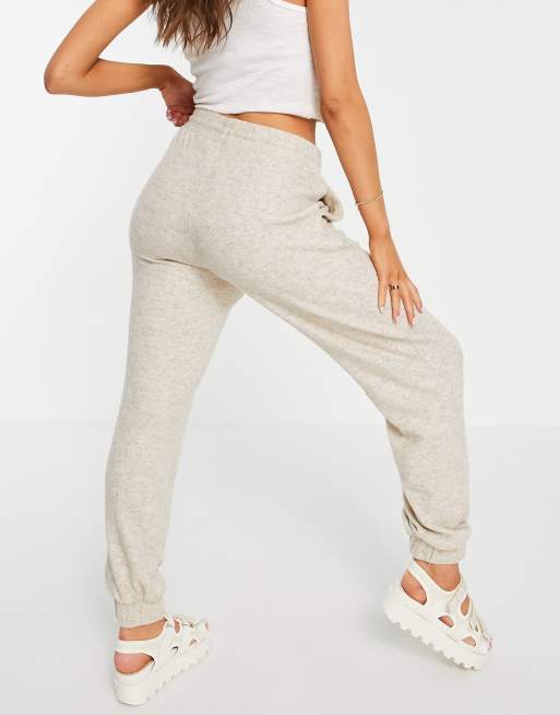 Plt White High Waisted Joggers, Co-Ords