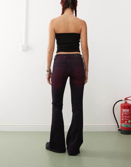 Monki – Katsumi – Lila bootcut-jeans med utsvängd design och låg midja, 2 av 5