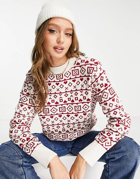 Lente trui Wol taupe trui Bloemenpatroon Fair Isle trui Op bestelling gemaakt Kleding Dameskleding Sweaters Pullovers 