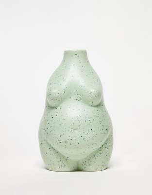 Monki – Kerzenhalter im Körper-Design in Grün